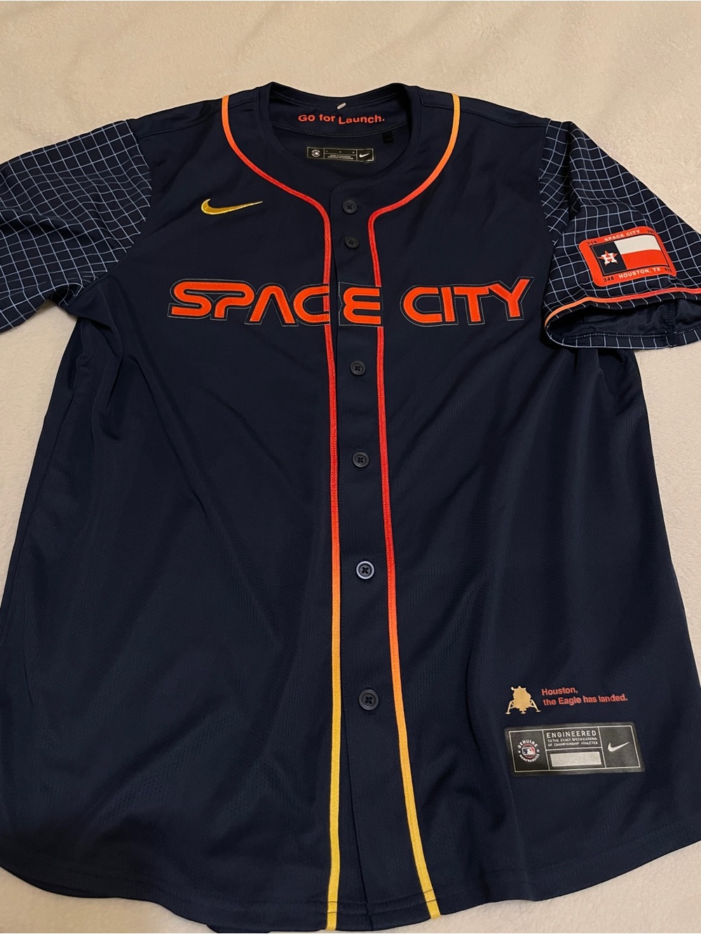 NWOT Nike MLB Houston Astros Space City Jersey Sz L